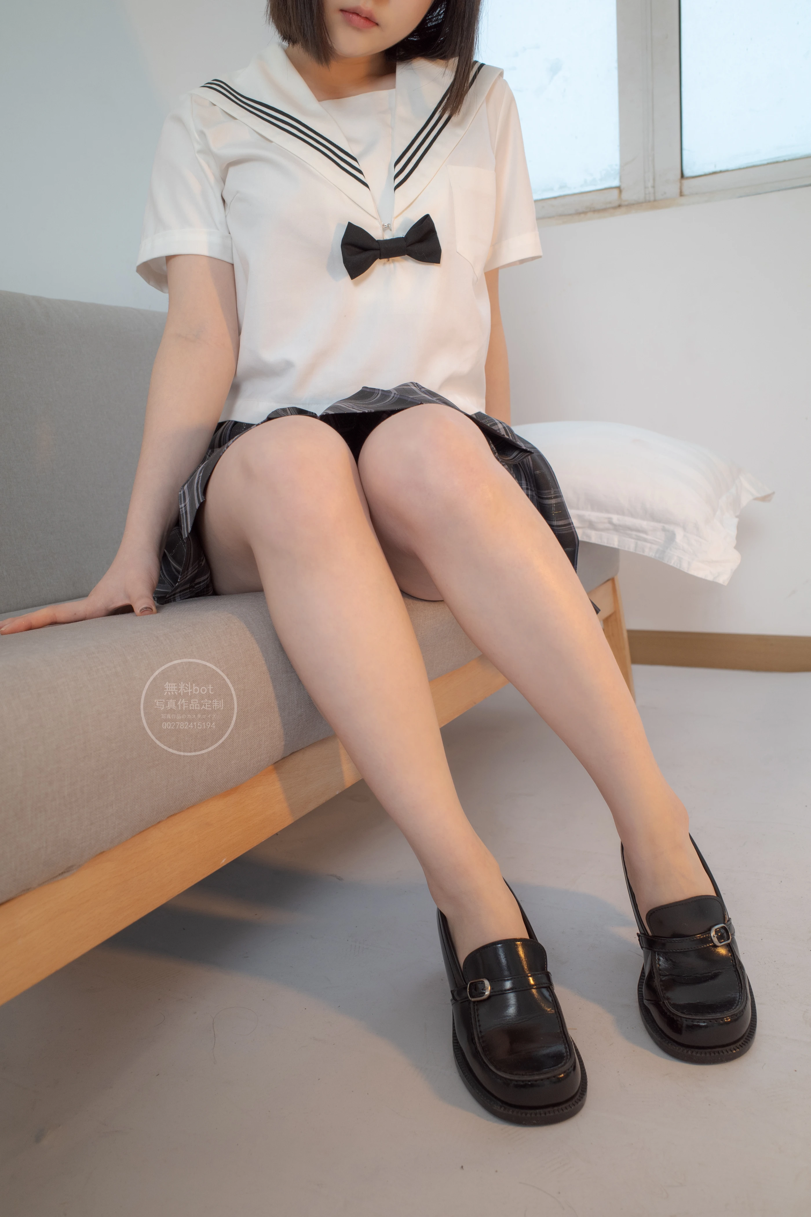 森萝财团 有料 NO.028 匿名 美少女的白丝JK制服 [101P]插图9